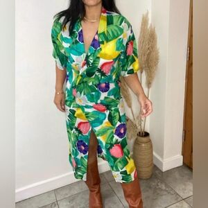 Vintage Perla Double Breasted Dress